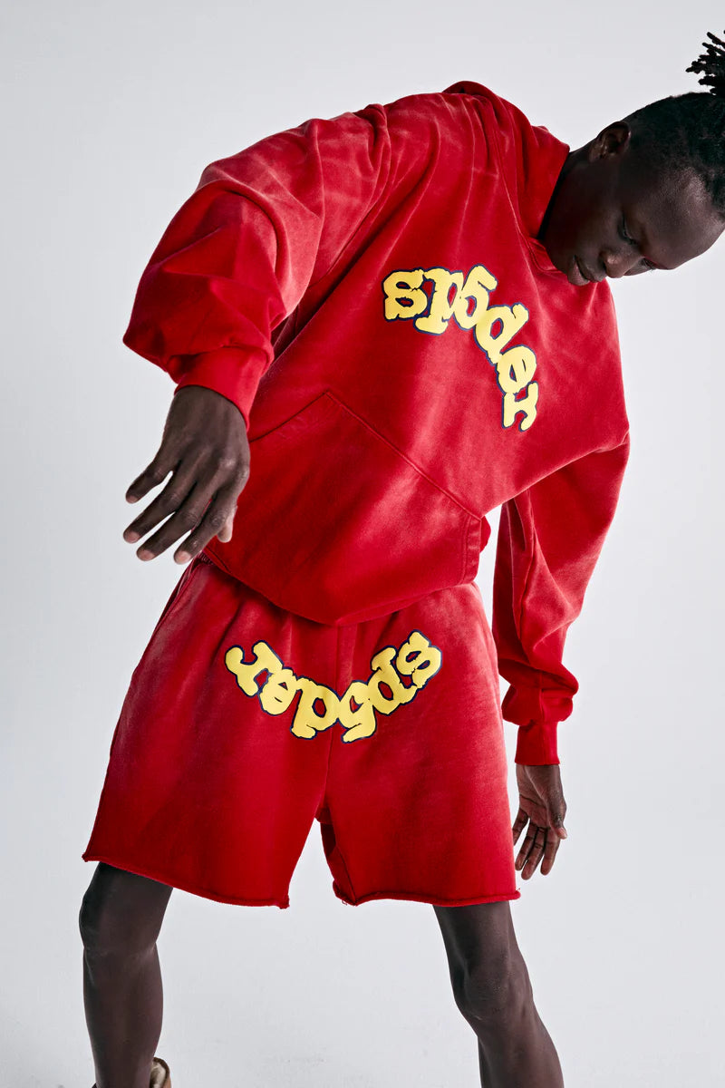 Sp5der OG Short Logo Red