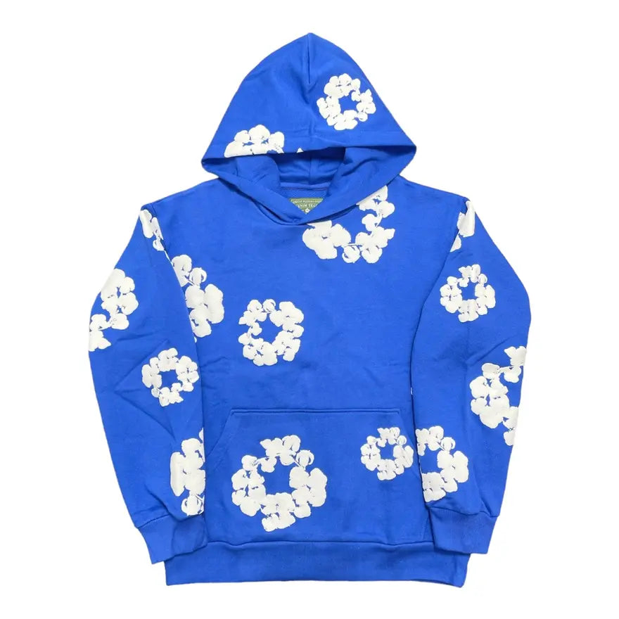 Denim Tears Cotton Wreath Hoodie Blue