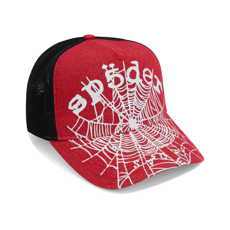 SP5DER DENIM OG WEB V2 TRUCKER RED