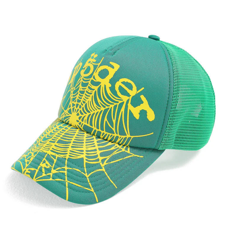 Sp5der OG WEB V2 TRUCKER Green