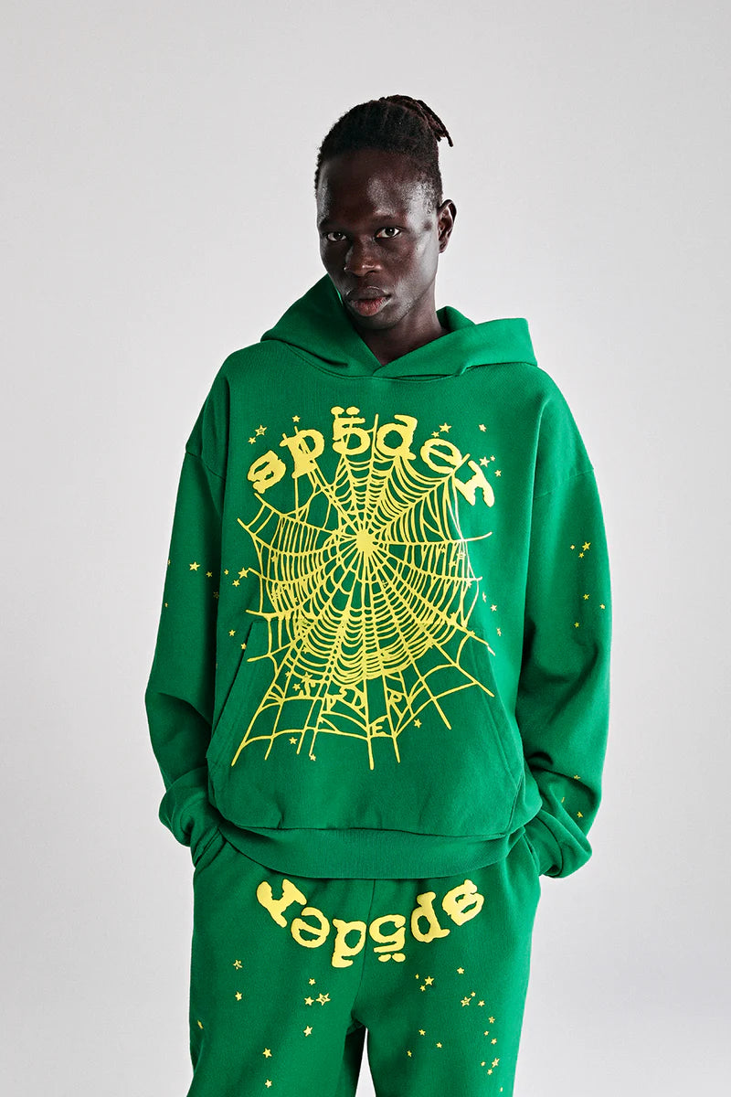 Sp5der OG WEB HOODIE V2 Green